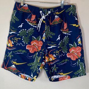 Qike Tribe Men's Patterned Swim Trunks